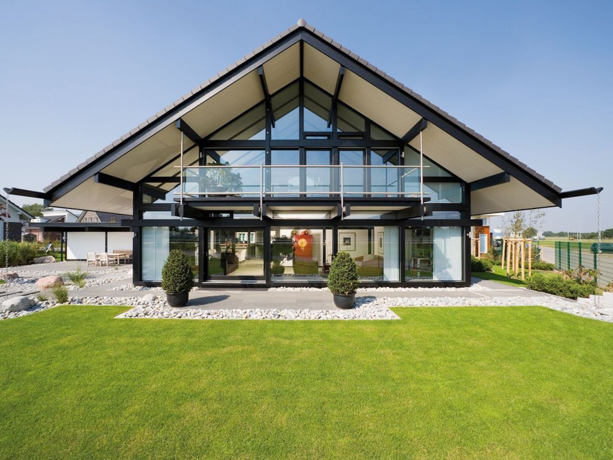 Проект дома в стиле «HUF HAUS 330»: немецкая технология из массива дерева Imperial